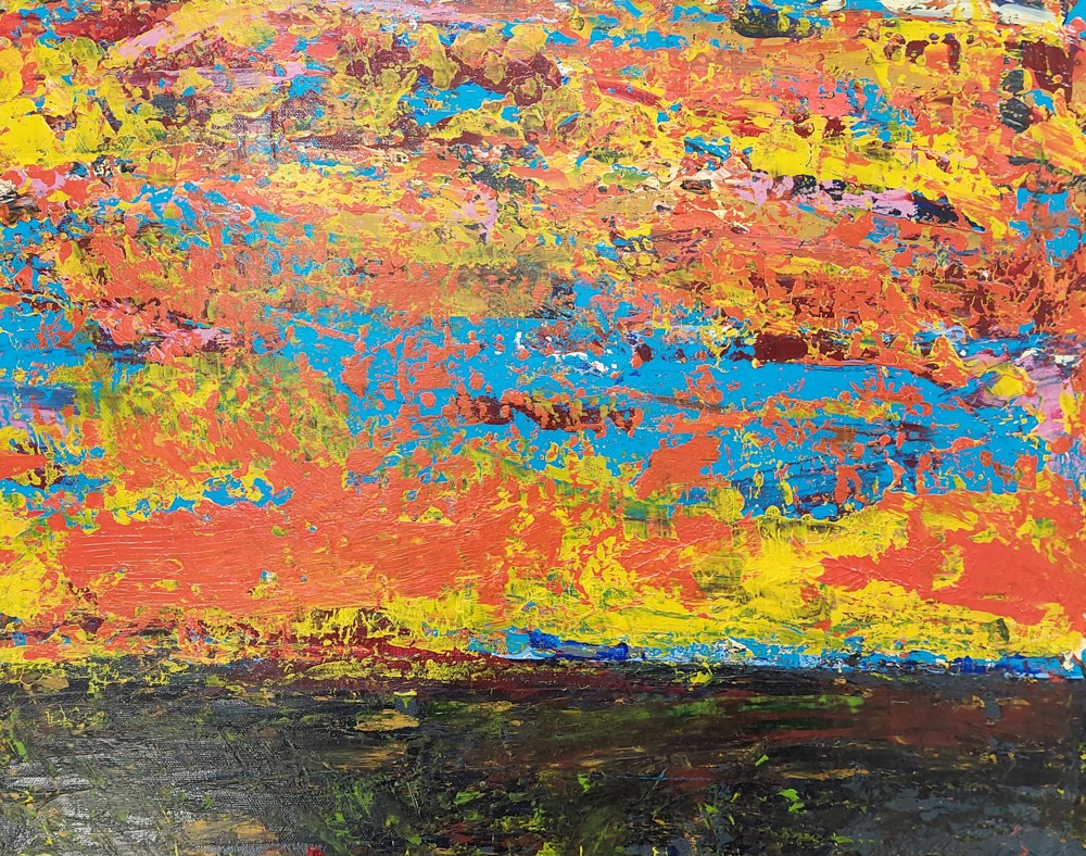 Badlands — acrylic on canvas by Randy Lakoduk